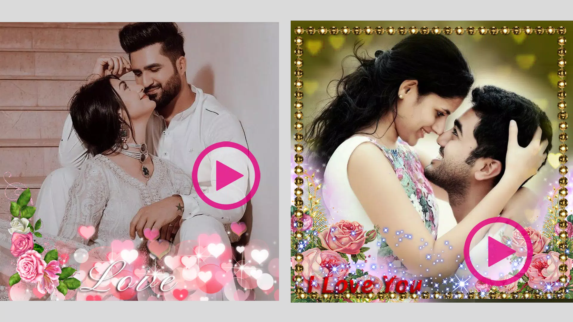 Love Flower Video Maker スクリーンショット 1