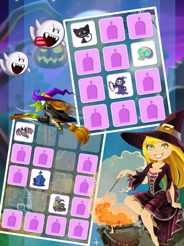 Halloween Memory Game Captura de tela 1