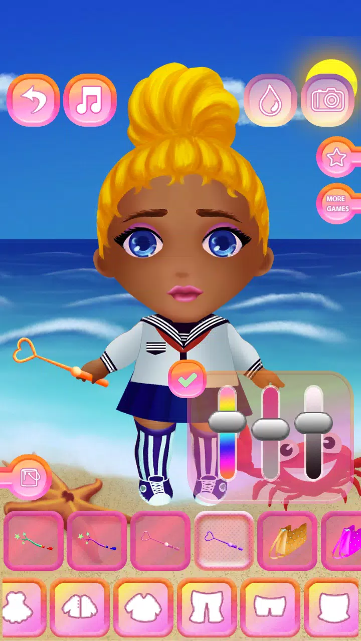 Cute Dolls: Dress Up for Girls Schermafbeelding 1