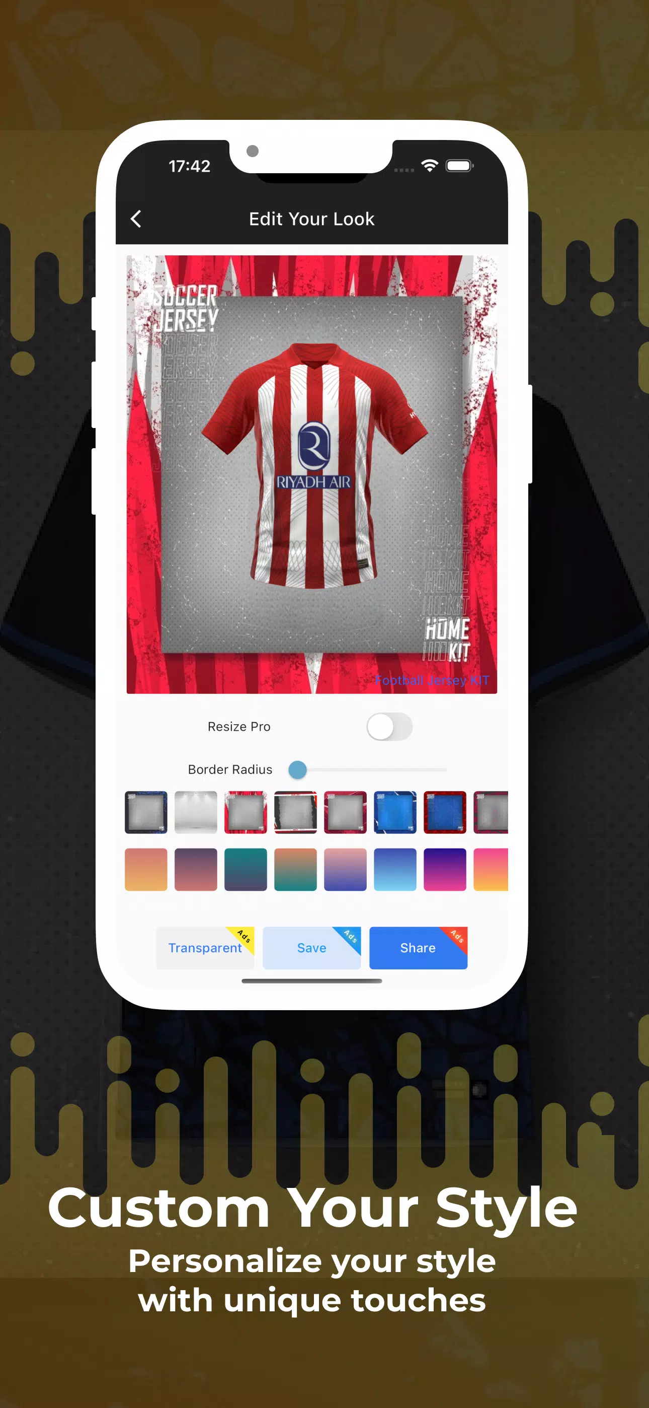 Football Jersey Kit Creator स्क्रीनशॉट 2