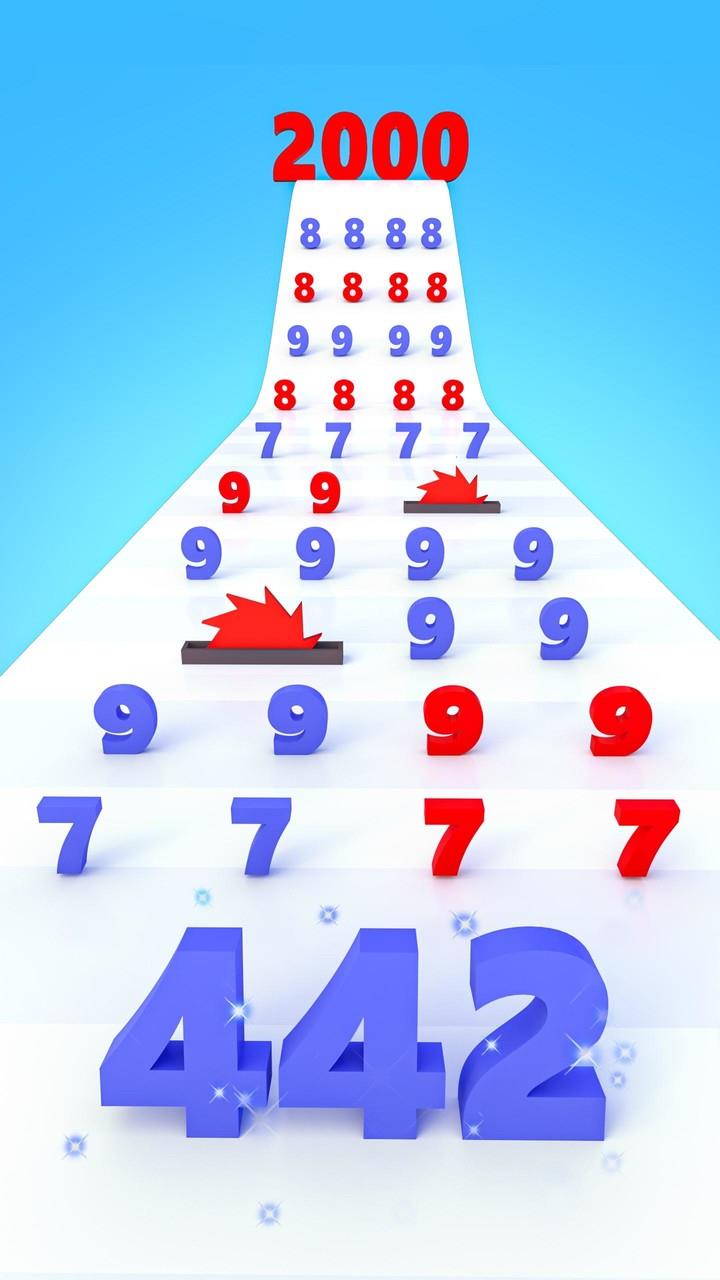 Number Run & Merge Master Game Captura de tela 1