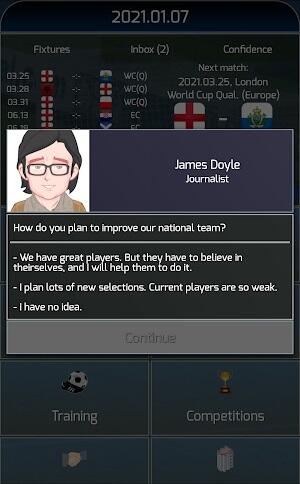 True Football National Manager Capture d'écran 1