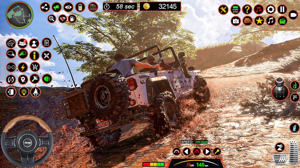 4x4 Jeep Driving Offroad Games Tangkapan skrin 3