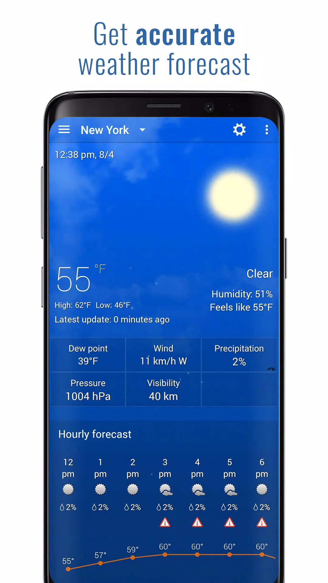 3D Sense Clock & Weather Captura de pantalla 2