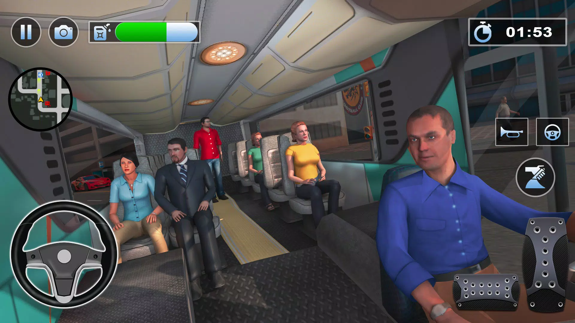 Bus Simulator : 3D Bus Games Ekran Görüntüsü 1