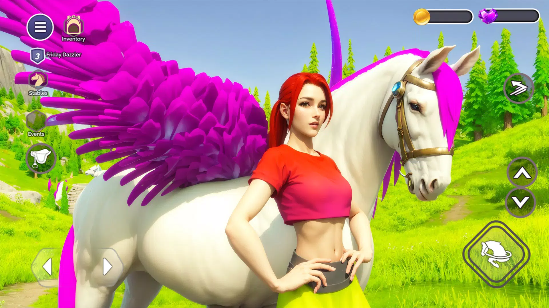 My Flying Unicorn Horse Game स्क्रीनशॉट 0