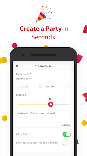 Party n Event Invitation Maker by Party Signup Ảnh chụp màn hình 0