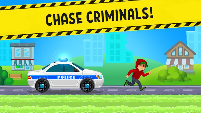 Police Car x Kids Racing Games Screenshot 1