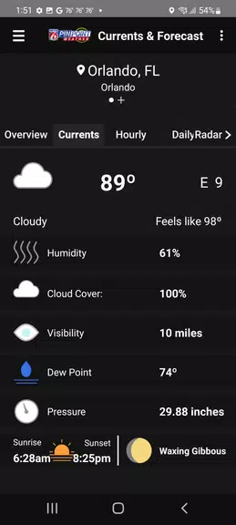 News 6 Pinpoint Weather - WKMG Captura de tela 2