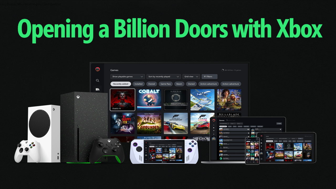 Microsoft는 Steam Games 탭으로 Xbox UI Mockup을 공개하고 철회합니다.