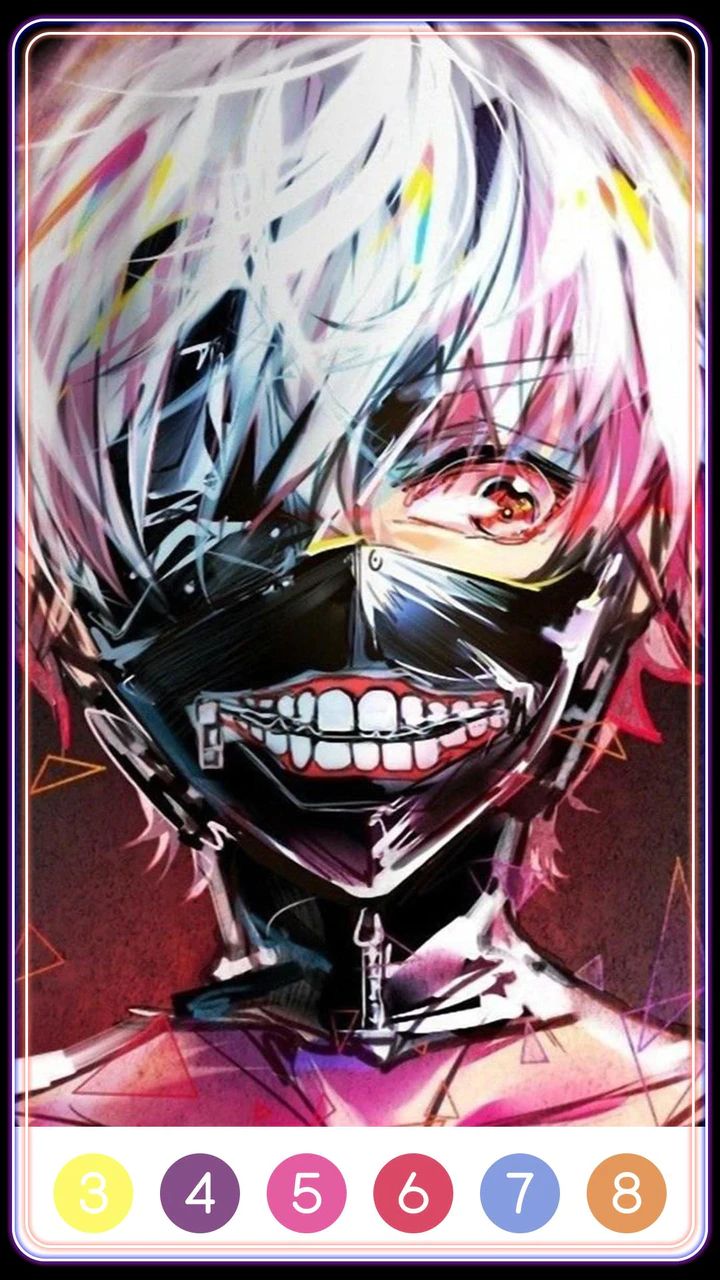 Tokyo Ghoul Paint by Number स्क्रीनशॉट 2