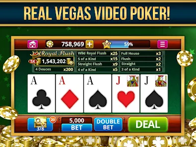 Video Poker Play Poker Offline Captura de tela 3