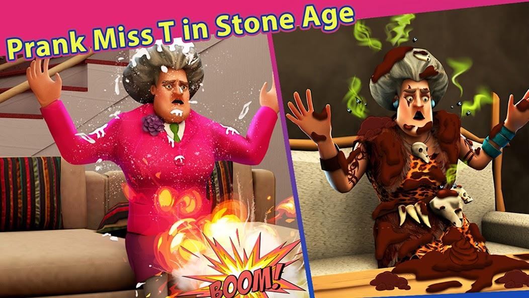 Scary Teacher Stone Age Mod应用截图第0张