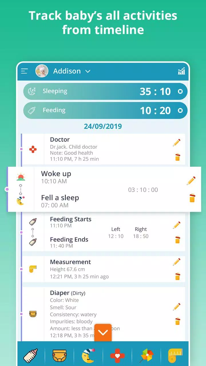 Baby Care - Newborn Feeding, D Capture d'écran 2