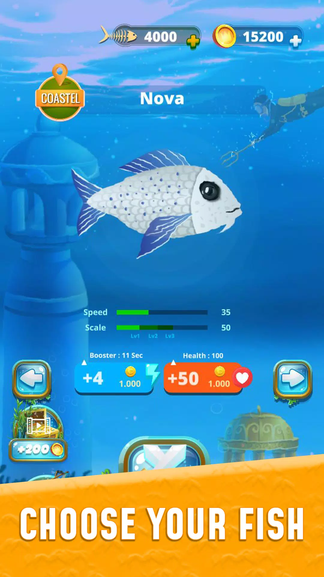 Grow Fish.io : Fish Hunter Captura de pantalla 2