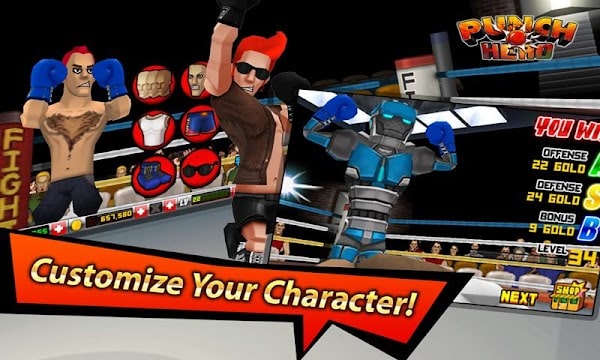 Punch Hero Mod APK အကန့်အသတ်မရှိပိုက်ဆံ