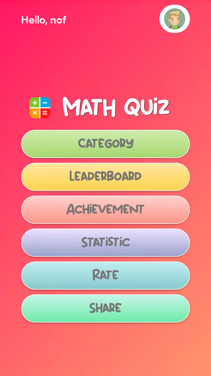 Math Quiz स्क्रीनशॉट 0