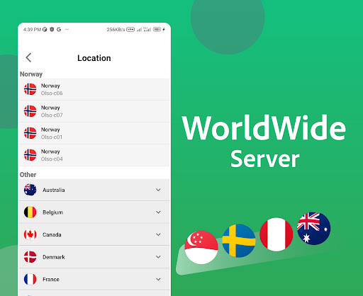 Norway VPN - Norwegian IP Fast スクリーンショット 2