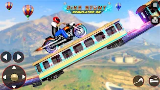 Bike Stunt 3D Simulator Games ဖန်သားပြင်ဓာတ်ပုံ 0