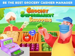 Grocery Shopping Cash Register स्क्रीनशॉट 0