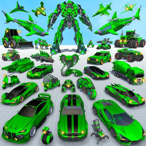 Shark Robot Car Game 3d Tangkapan skrin 0