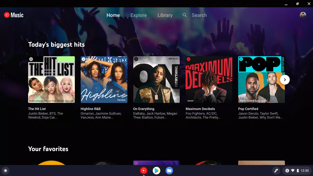 YouTube Music for Chromebook Скриншот 0