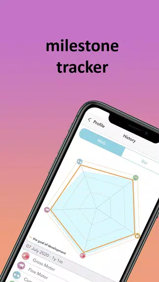 Baby milestones tracker Indigo Скриншот 2