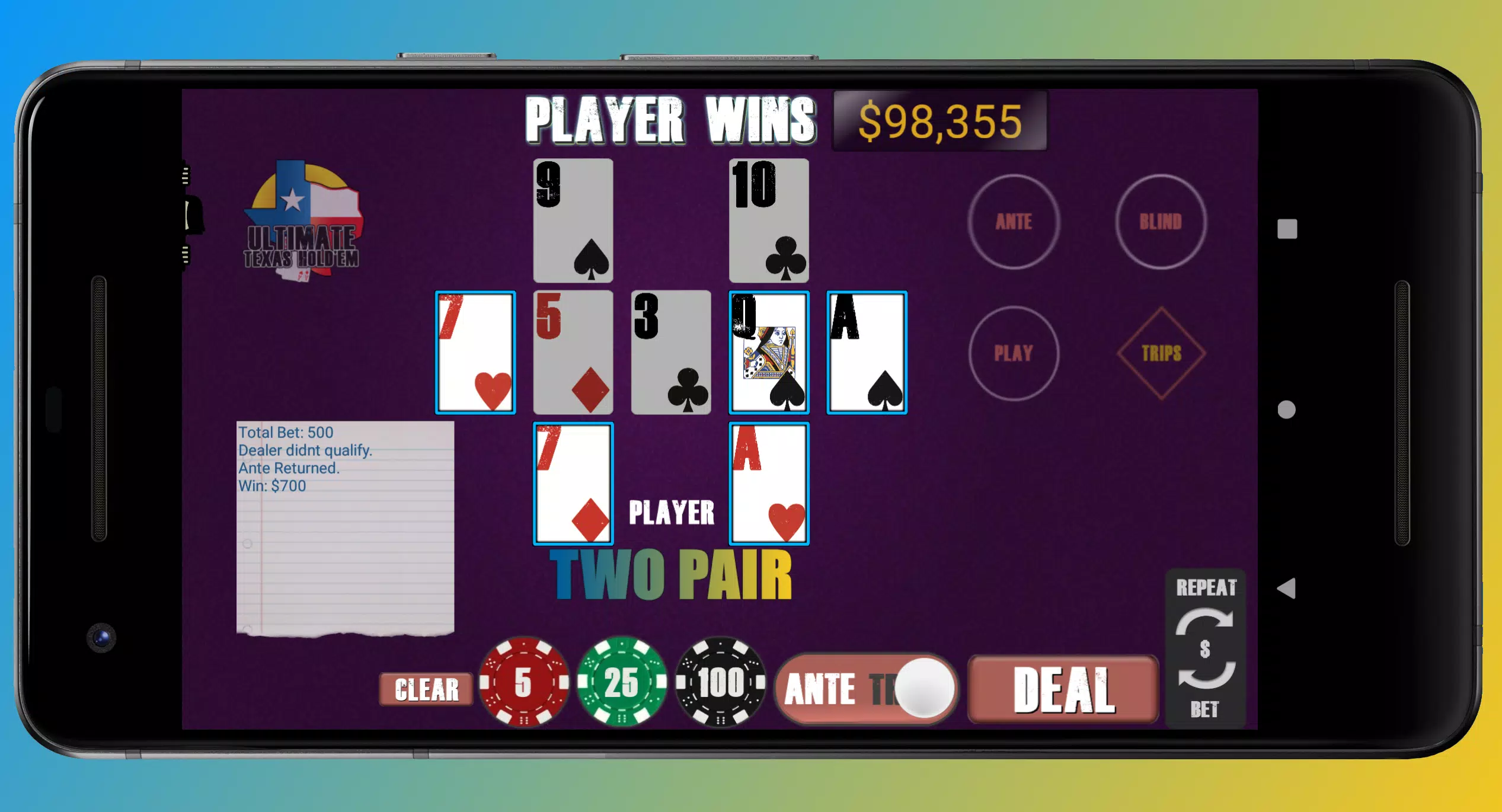 Texas Ultimate Holdem Captura de pantalla 1