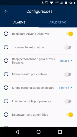 Pósitron Alarme Captura de tela 3