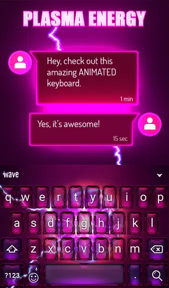 Plasma Keyboard & Wallpaper Schermafbeelding 2