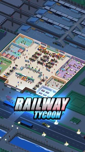 Railway Tycoon - Idle Game Mod Schermafbeelding 0