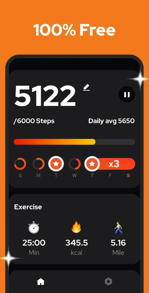 Step Counter - Pedometer ဖန်သားပြင်ဓာတ်ပုံ 0