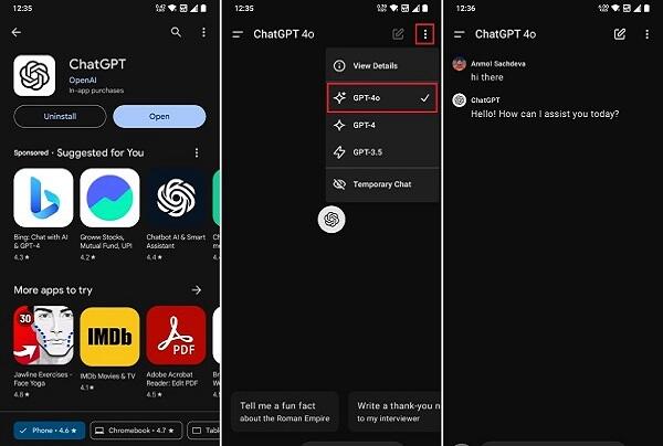 chatgpt 4o apk última versión