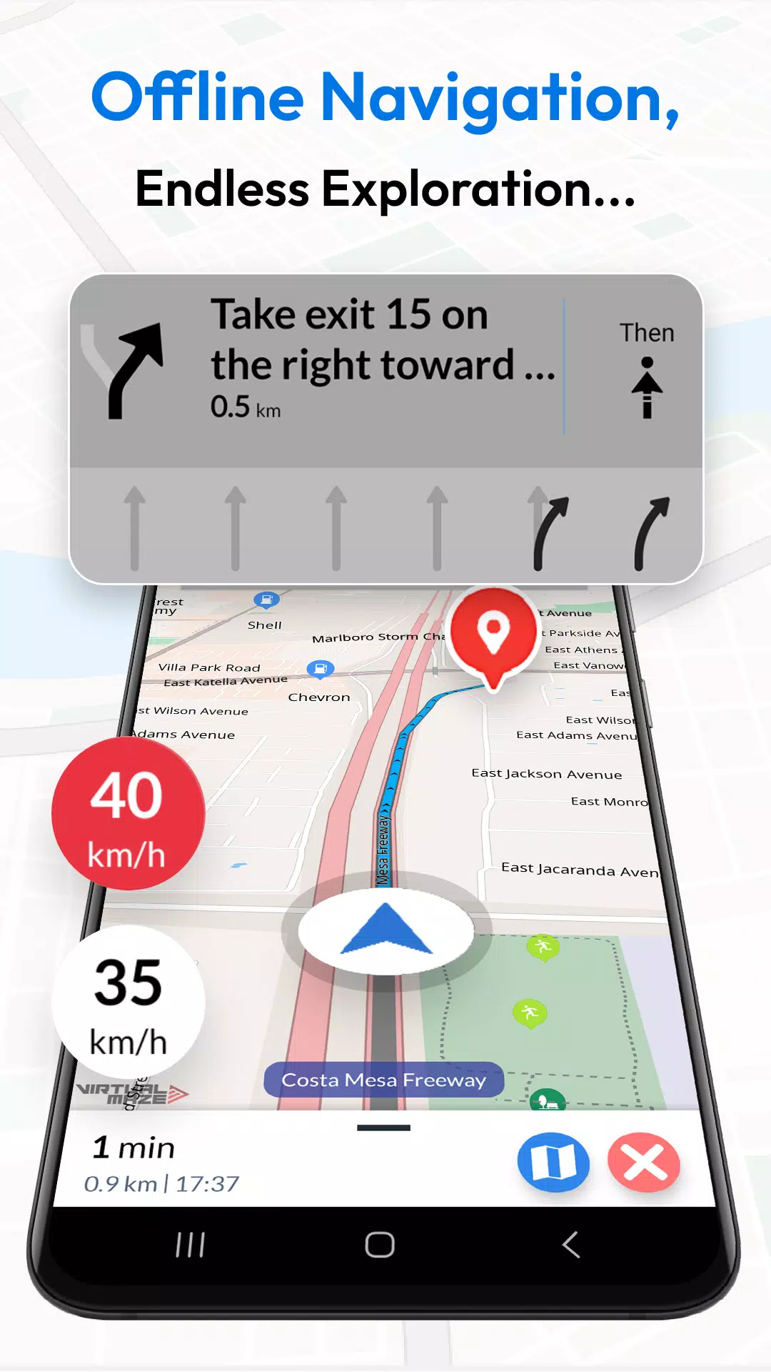 Offline Map Navigation Capture d'écran 0