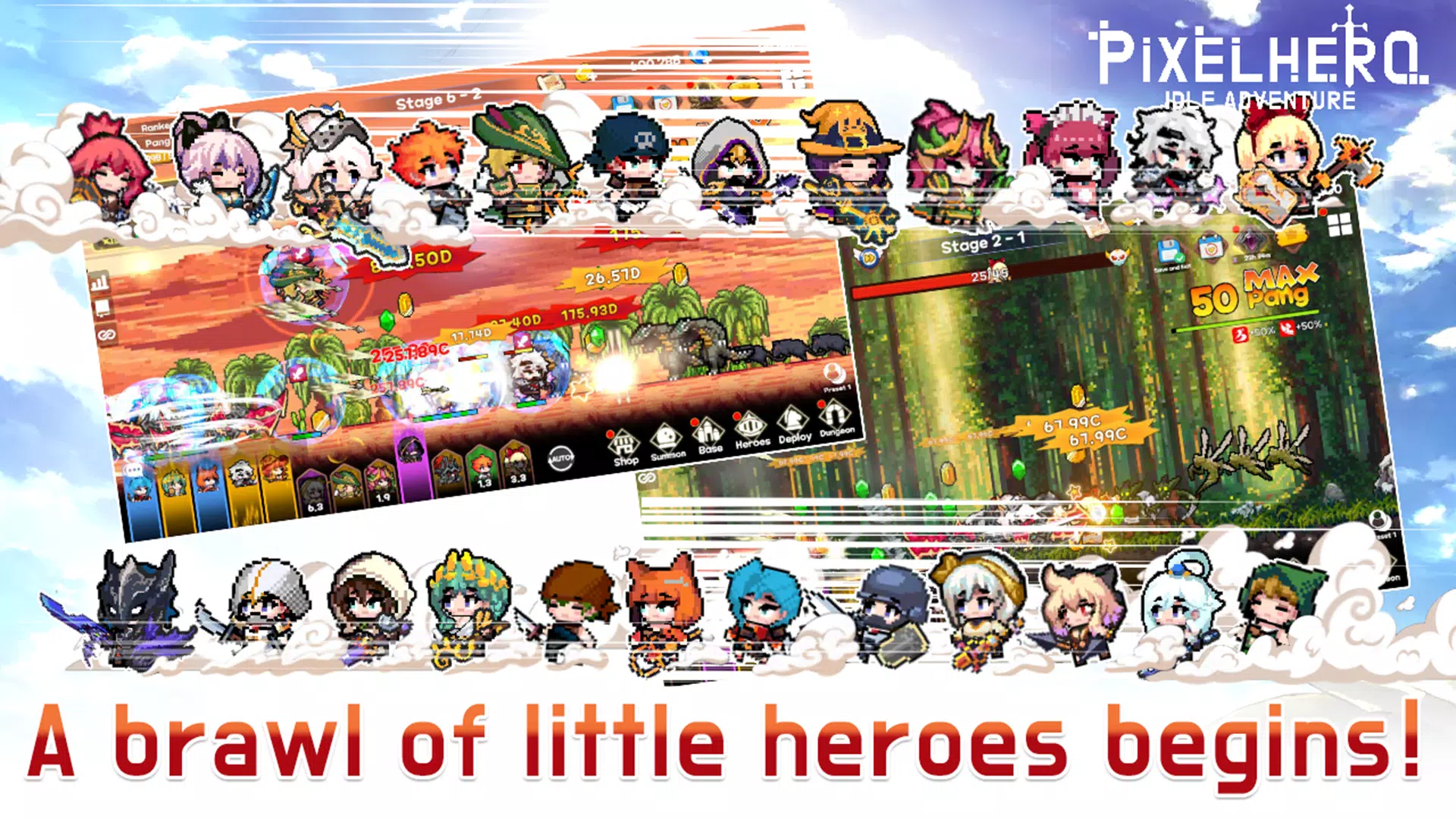 Pixel Heroes Idle ภาพหน้าจอ 0