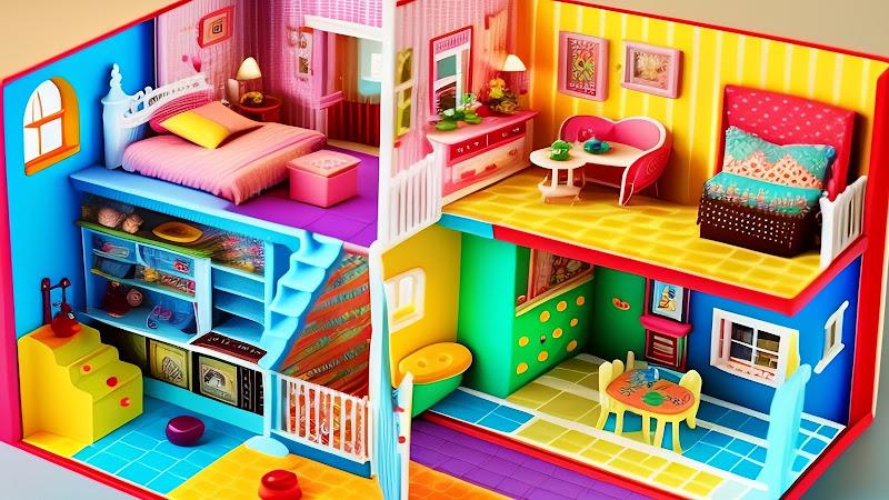 Doll House Design Doll Games Captura de pantalla 0