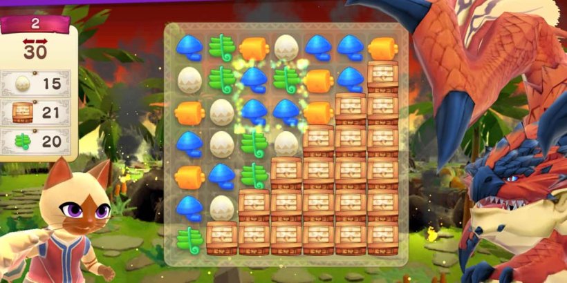 „Puzzle Monster Hunter: Felyne Isles wystrzeliwuje na iOS i Androida - płytki dopasowania do ratowania katizenów!”
