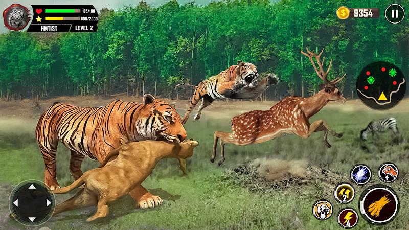 Tiger Simulator 3D Animal Game ဖန်သားပြင်ဓာတ်ပုံ 0