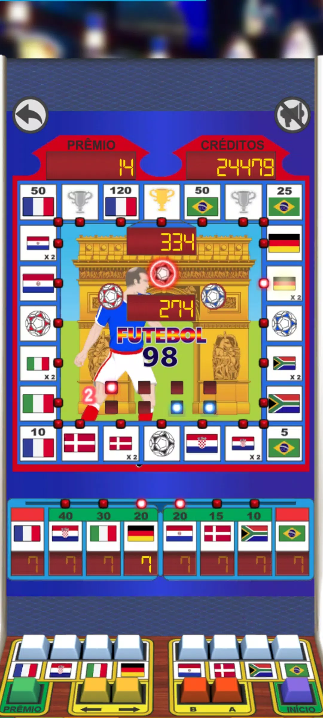 Football 98 Slot Machine Capture d'écran 1