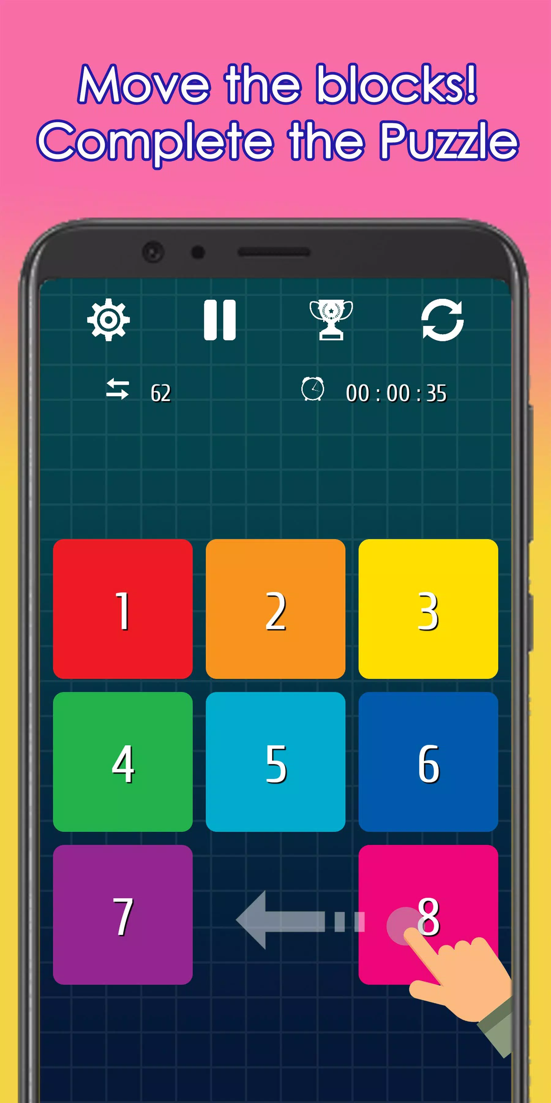 15 Puzzle -Fifteen Puzzle Game Ảnh chụp màn hình 0