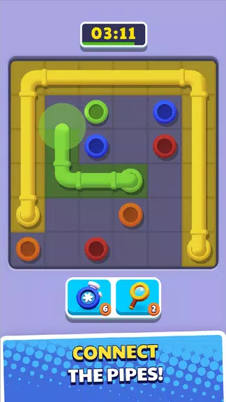 Connect Pipe! Color Line Game 스크린샷 0