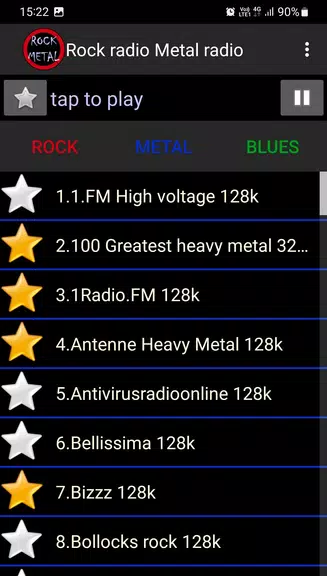 Schermata Rock + Metal radio 1