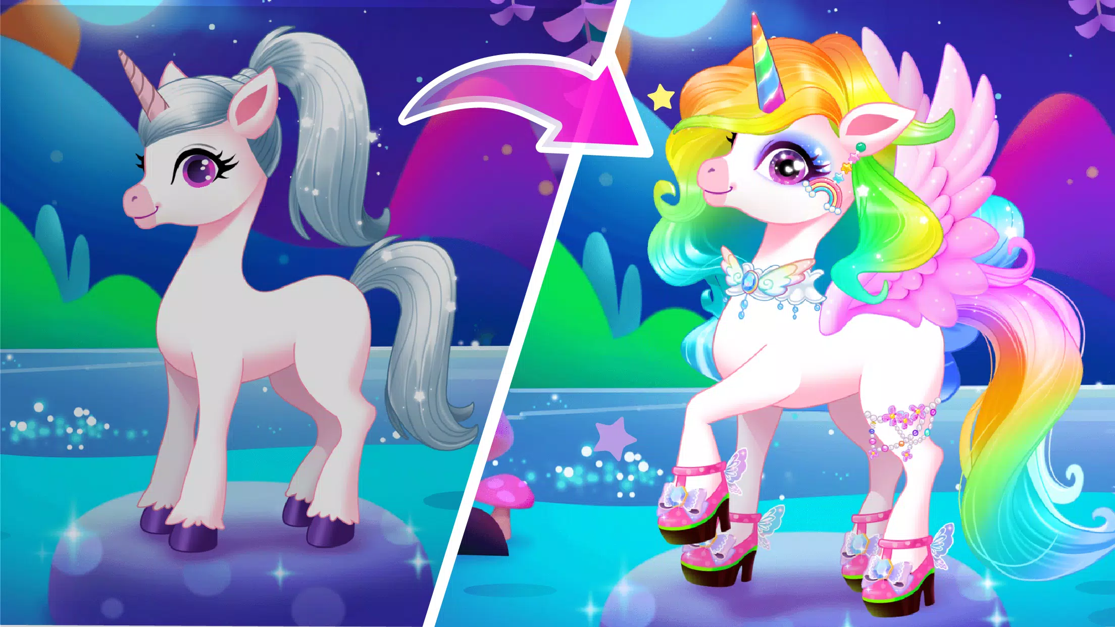 Unicorn Dress up Captura de pantalla 3