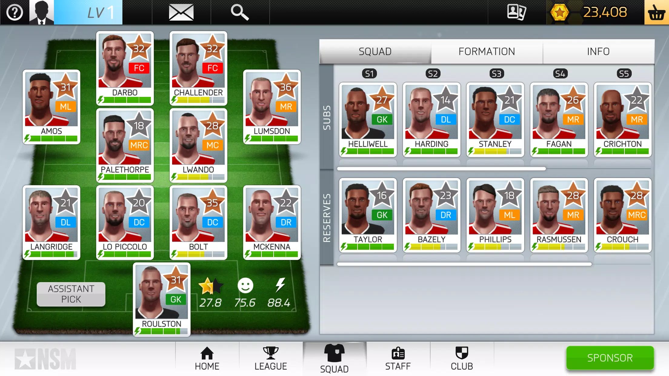 Schermata New Star Manager 3