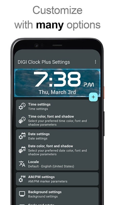 Schermata DIGI Clock Widget Plus 2