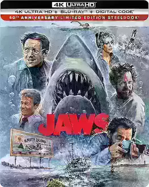 JAWS 50º aniversário 4K STEELIONBER PROMERÇÕES ABERTA AGORA