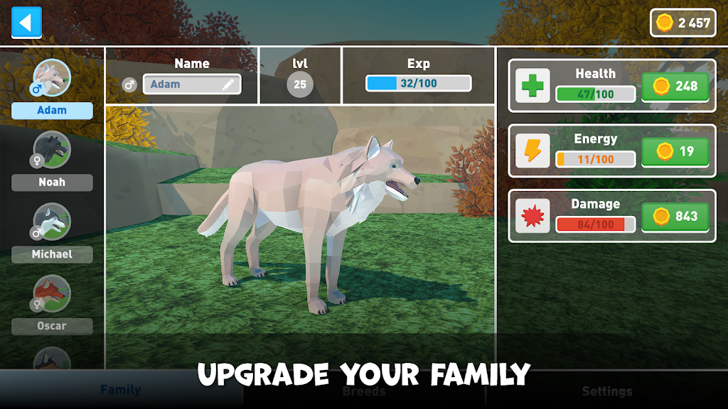 Wolf Family Simulator Screenshot 2