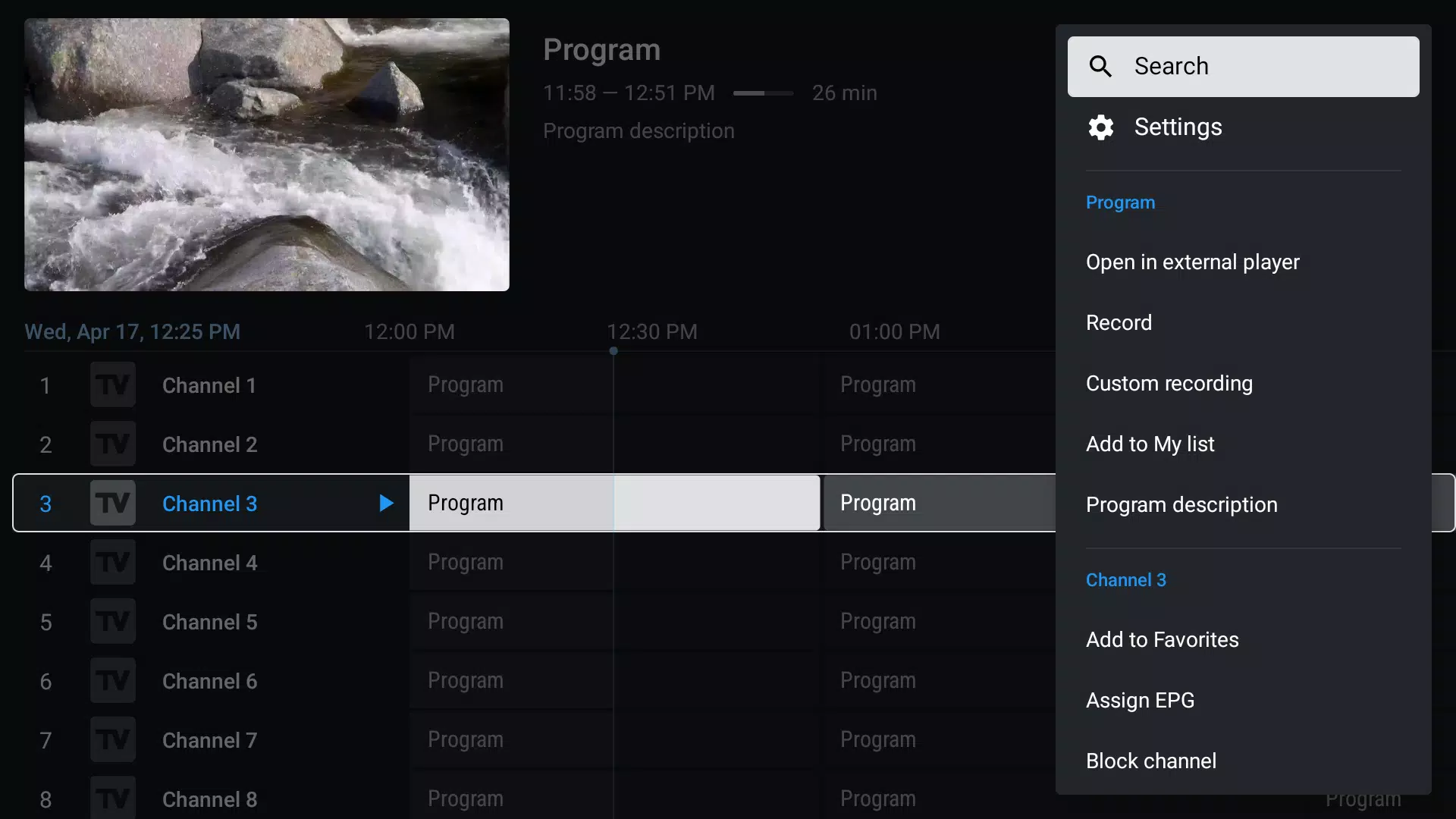 TiviMate IPTV Player应用截图第1张