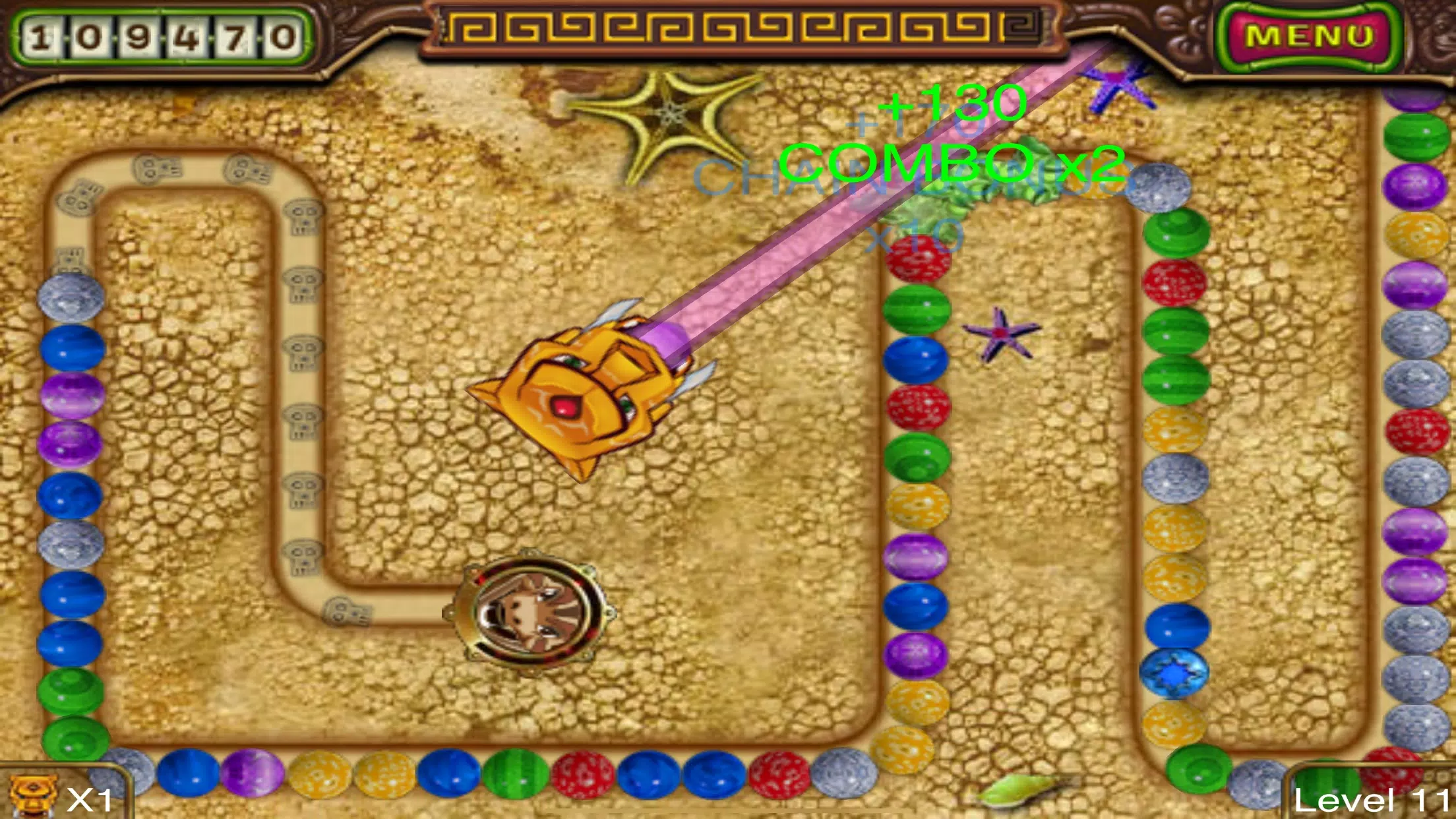 Zumba shooter vs snake Captura de tela 1