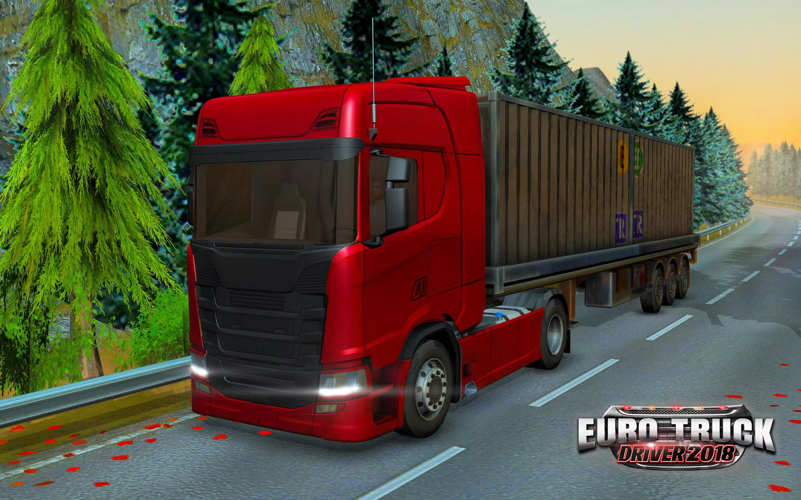 Euro Truck Driver 2018 स्क्रीनशॉट 0